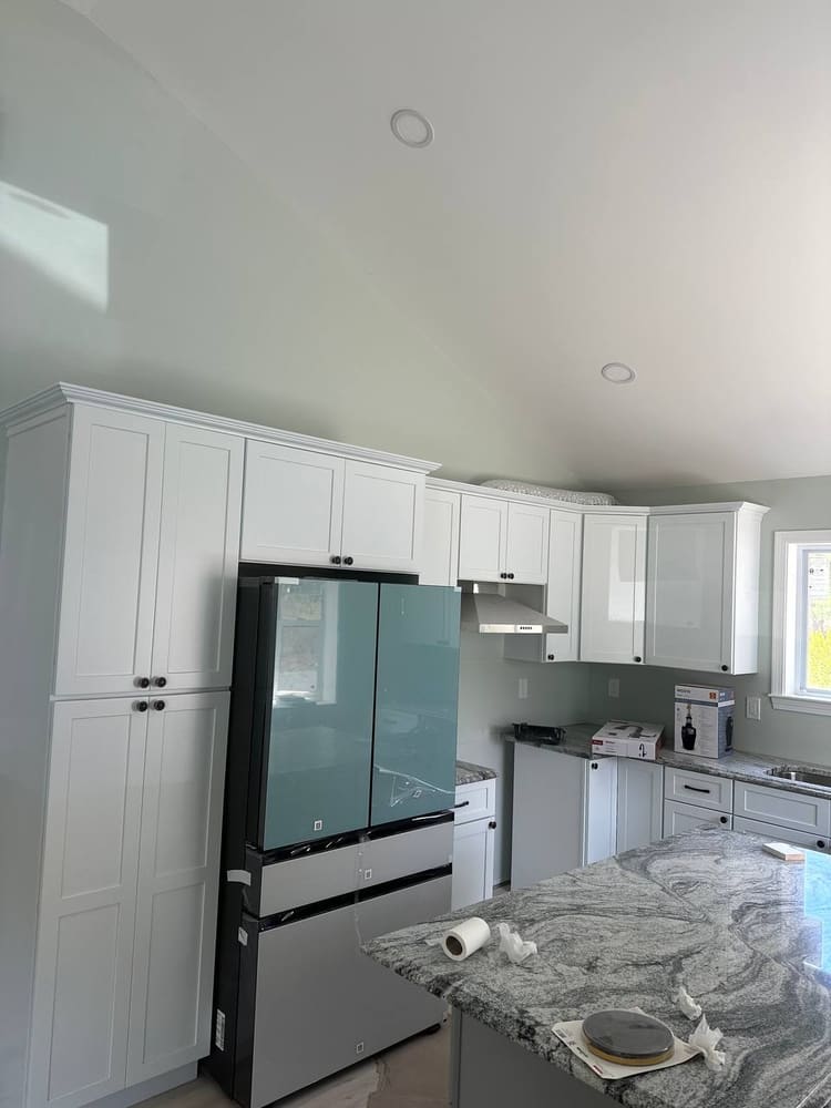 Recently completed open-concept kitchen
